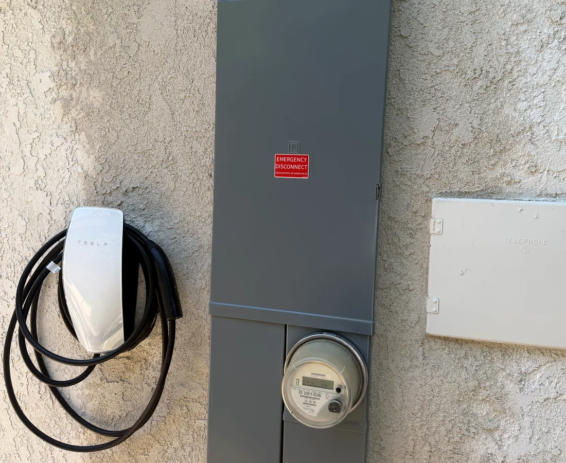 EV charger ready home electrical load planning