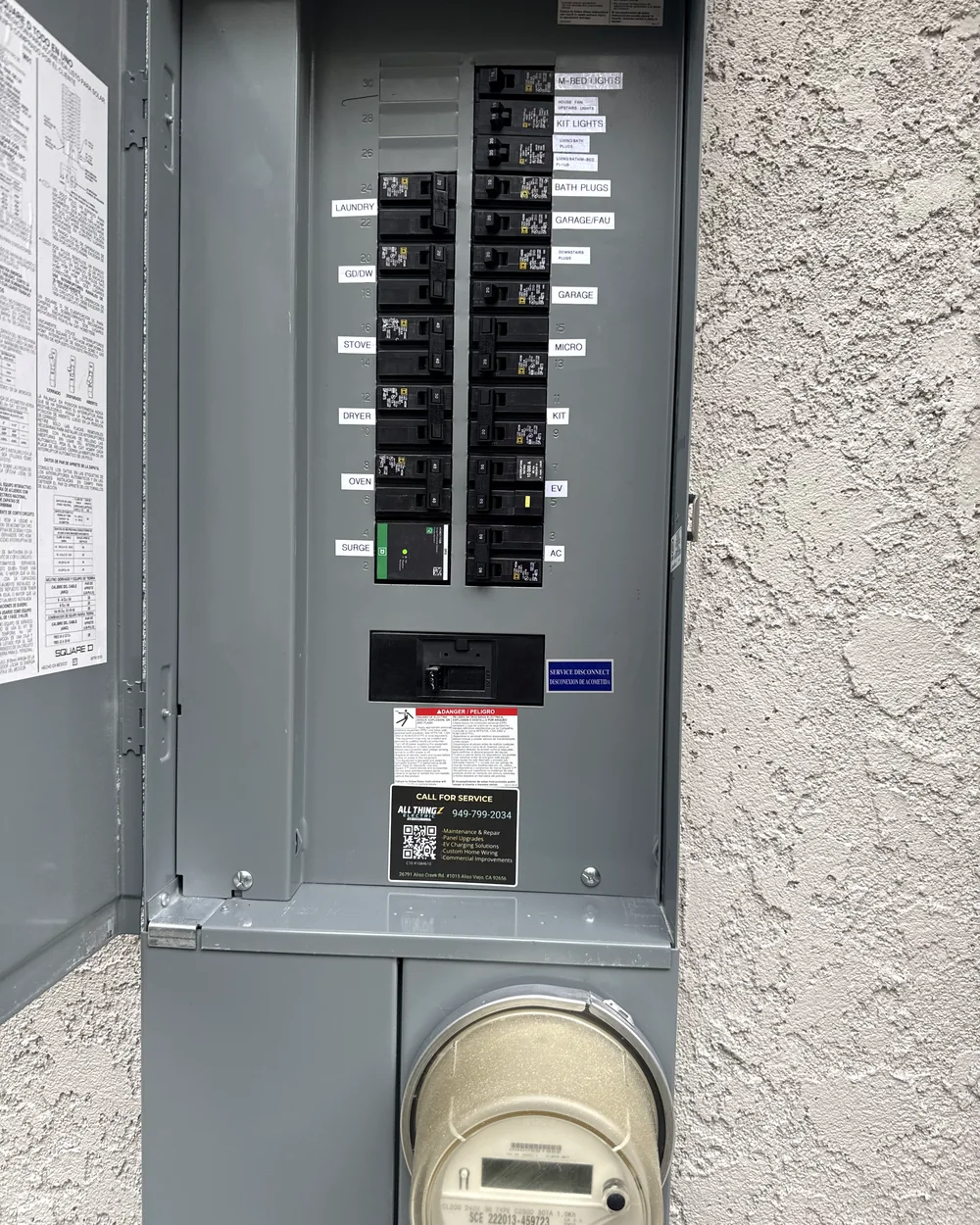Labeled new panel Laguna Niguel