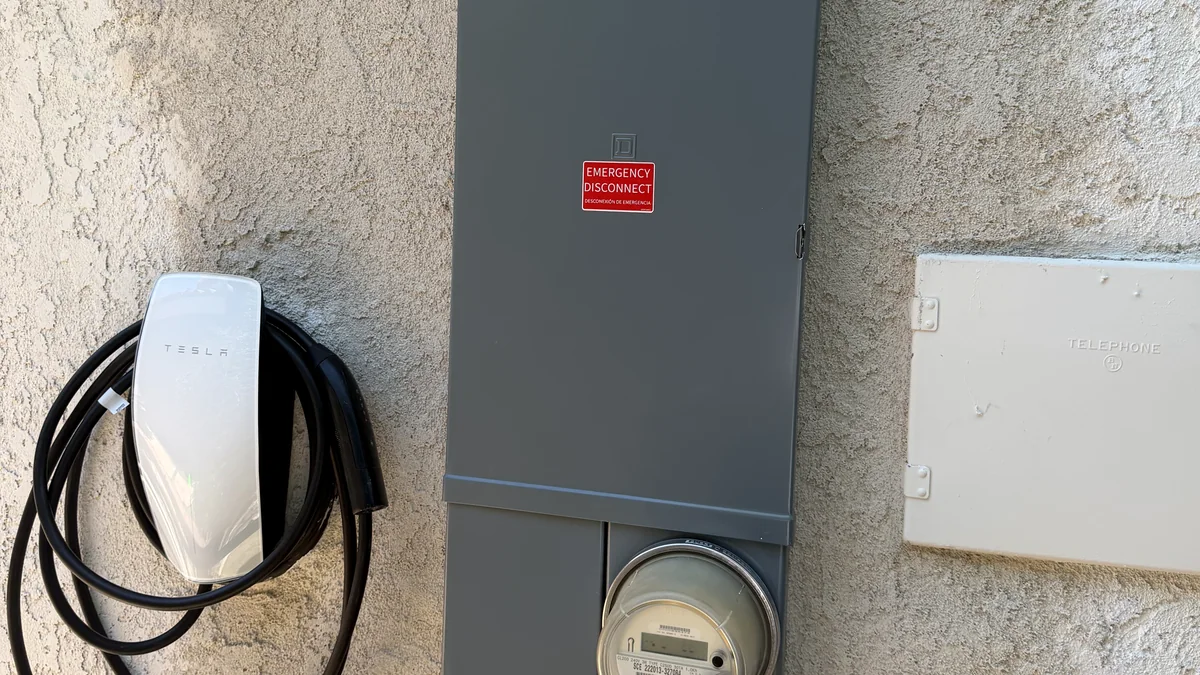 EV charger and upgraded electrical panel