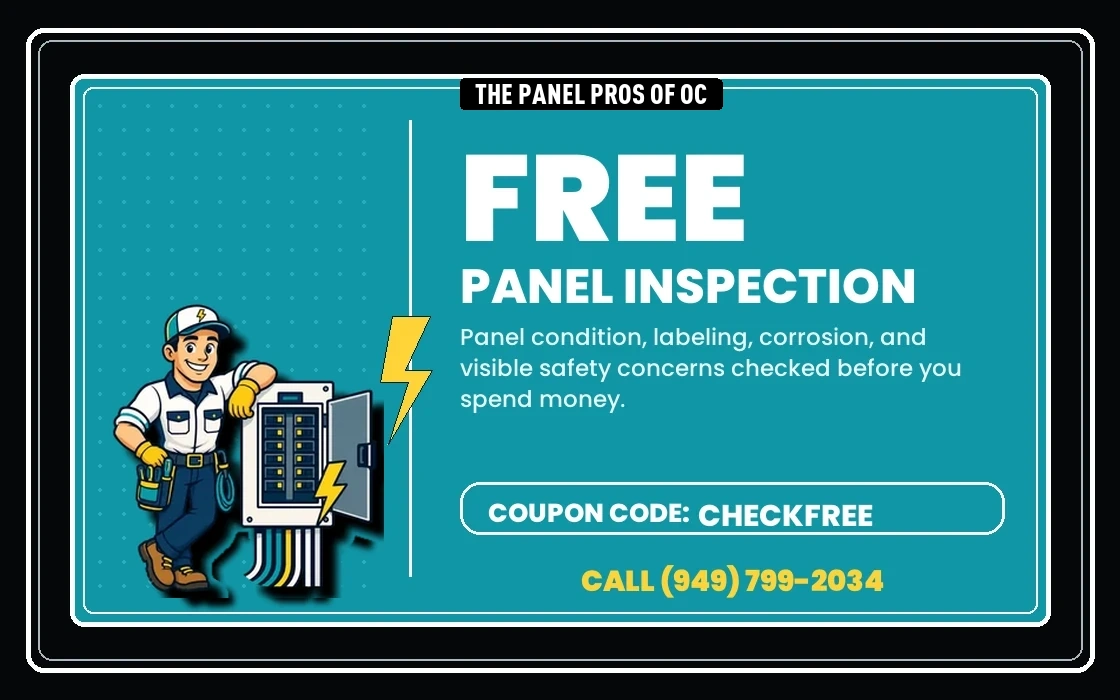 Free panel inspection coupon from The Panel Pros of OC
