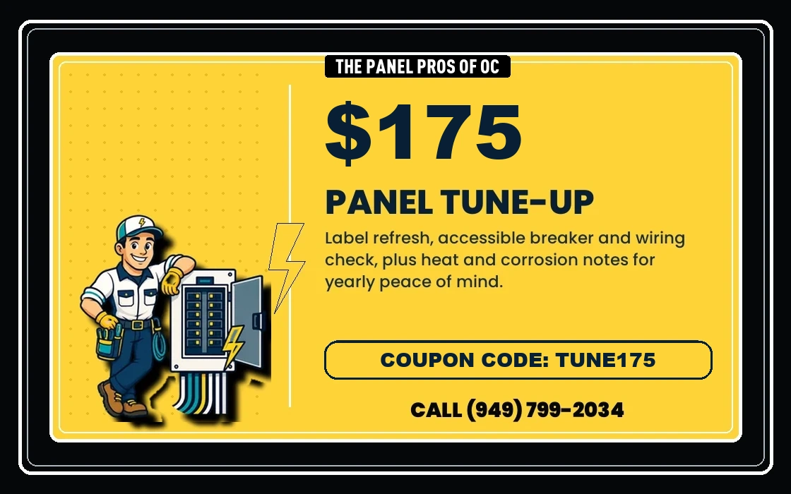 $175 panel tune-up coupon from The Panel Pros of OC